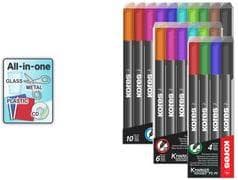 Kores permanent tusch "K MARKER FINE", M, diverse fiberpenne, stregbredde: M, hurtigtørrende - 1 stk (M22140)