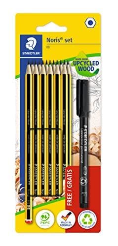 STAEDTLER blyantsæt Noris + GRATIS permanent markør 318F på blisterkort, blyant (120-2): hårdhedsgrad HB, - 1 stk (120 BK12P3)