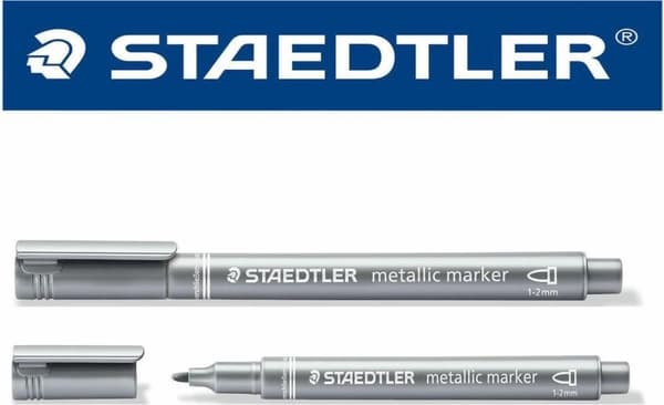 STAEDTLER mærkningspen Staedtler metallisk sølv