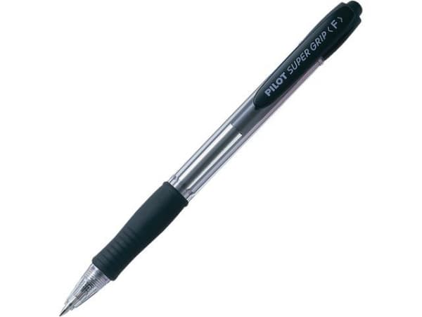 Kulepenn Pilot Supergrip F Sort (12 stk) (1 stk.)