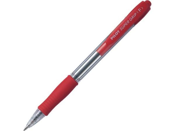 Kulepenn Pilot Supergrip F Rød (12 stk) (1 stk.)