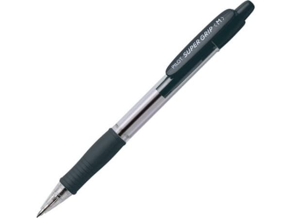 Kulepenn Pilot Supergrip M Sort (12 stk) (1 stk.)
