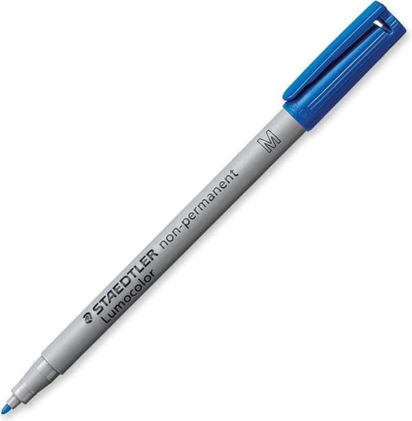 Tuschpenna STAEDTLER OHP LUMO M 315 ICKE PERM BLÅ FÖRPACKNING MED 10