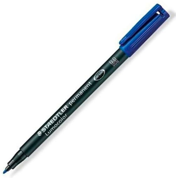Tuschpenna Staedtler Lumocolor 317 permanent M blå - 10 st