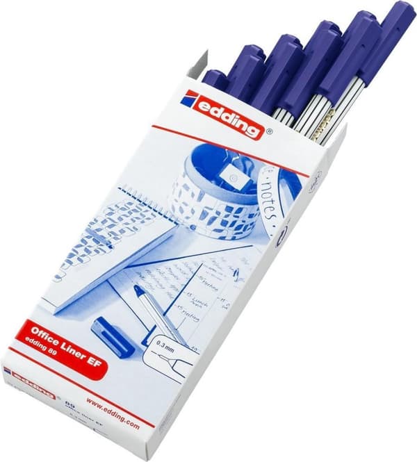 Edding Fineliner Edding 89 Office Liner Ef Blå 0,3 mm 4-89003 1 stk.