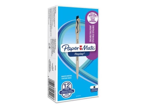 Kryssordpenn Papermate Replay Sort (1 stk.)