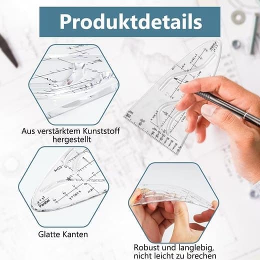 Parabelskabelon 2/4-pak 12,2x6,9 cm til Matematik og Design