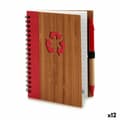 Miniatyrbild 1 av 3: Spiralbundet anteckningsblock med penna Pincello AR1810137 1 x 16 x 12 cm Bambu (12 antal)