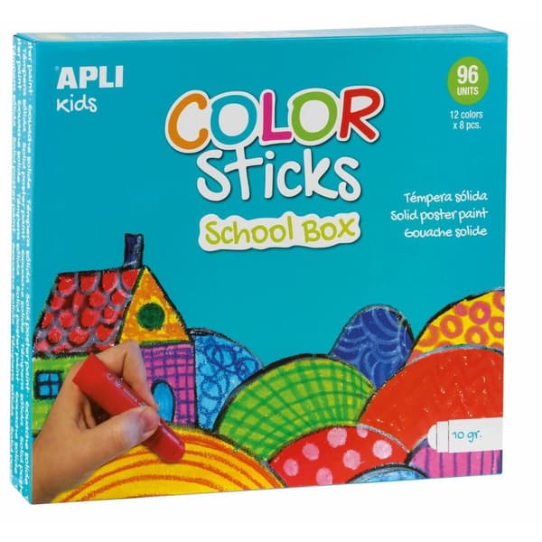 Fast tempera Apli Multicolour 96 Delar