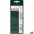 Miniatyrbild 1 av 2: Set med pennor Faber-Castell Sexkantig 2B 4B 6B 8B (5 antal)