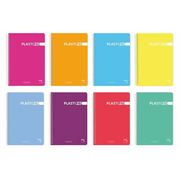 Anteckningsbok Pacsa Plastipac Multicolour Din A4 80 Blad 21,5 x 31,5 cm 5 Delar