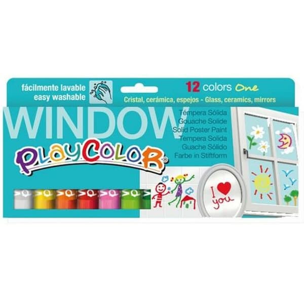 Fast tempera Playcolor 12 Delar Multicolour