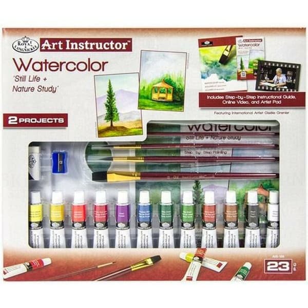 Sats med vattenfärger Royal & Langnickel Art Instructor 23 Delar