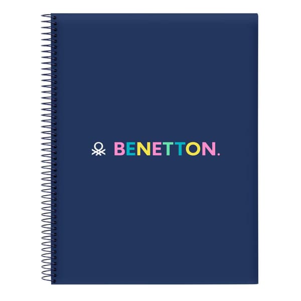 Anteckningsbok Benetton Cool Marinblå A4 120 Blad
