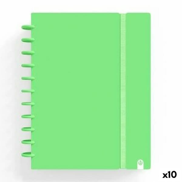 Bok med ringar Carchivo INGENIOX Grön A4 100 Blad (10 antal)