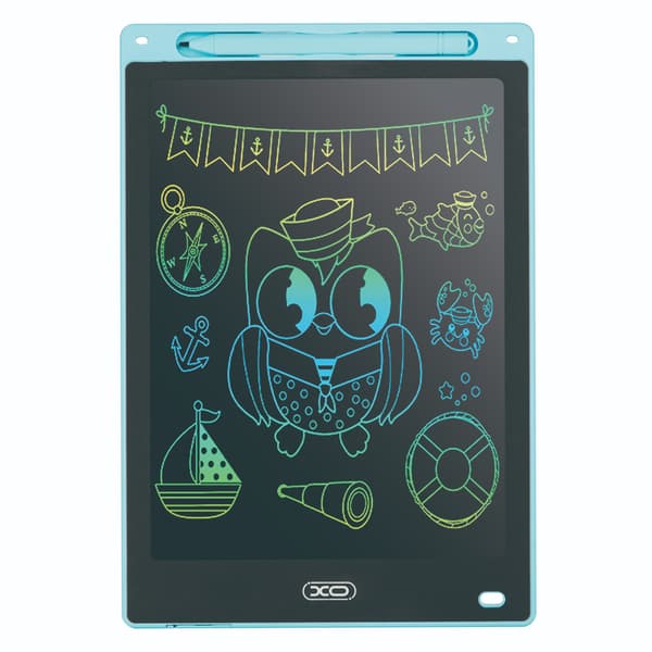 XO 16" LCD-nettbrett med skjermlås og sletteknapp - Blå