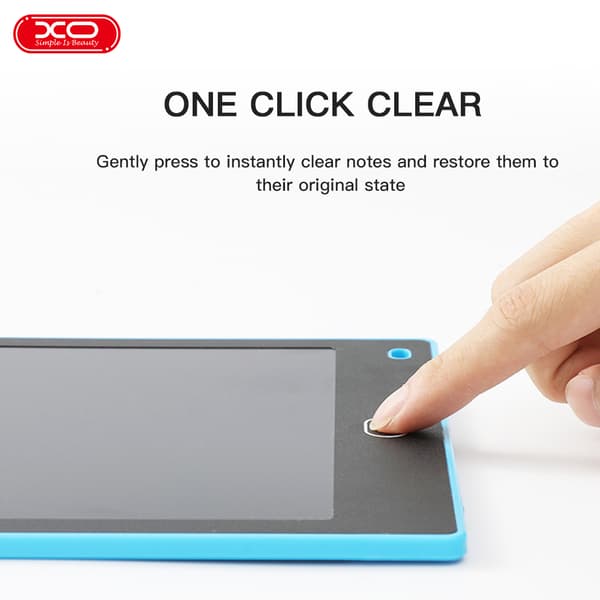 XO 10" LCD-tablet med lang batterilevetid og sletteknap - Blå