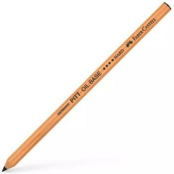 Blyant Faber-Castell Pitt Oil Base Hård Sort Sekskantet (6 enheder)