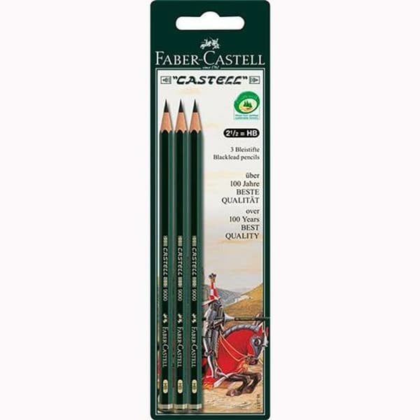 Lyijykynäsetti Faber-Castell Kuusikulmainen HB (10 osaa)