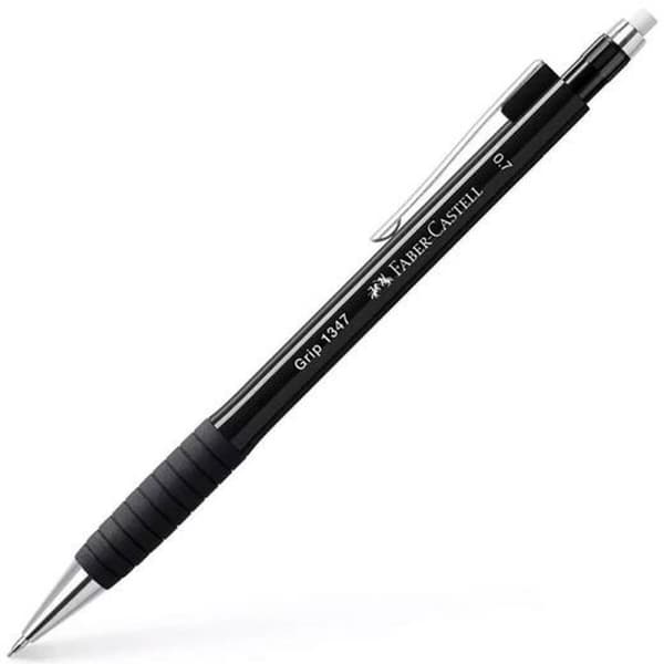 Stiftholder Faber-Castell Grip 1347 Sort 0,7 mm (12 enheder)