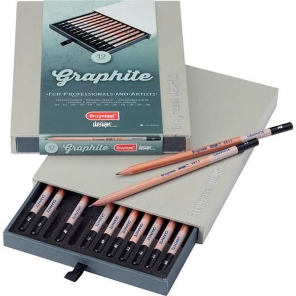 Sæt med Blyanter Talens Bruynzeel Graphite Design 12 Dele