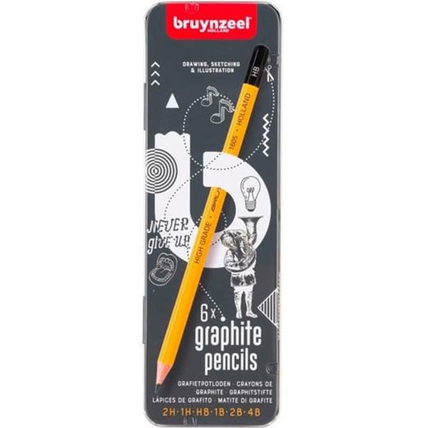 Set med pennor Talens Bruynzeel Burotek 6 Delar (6 antal)