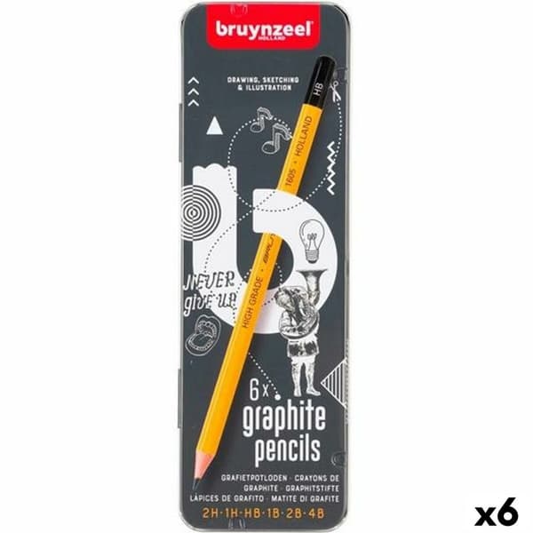Set med pennor Talens Bruynzeel Burotek 6 Delar (6 antal)