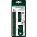 Miniatyrbild 2 av 2: Set med pennor Faber-Castell Svart (5 antal)