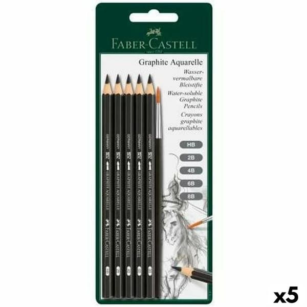 Sæt med Blyanter Faber-Castell Akvarel (5 enheder)