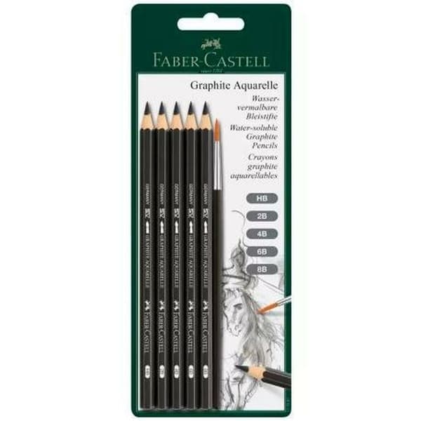 Lyijykynäsetti Faber-Castell Akvareloitava (5 osaa)
