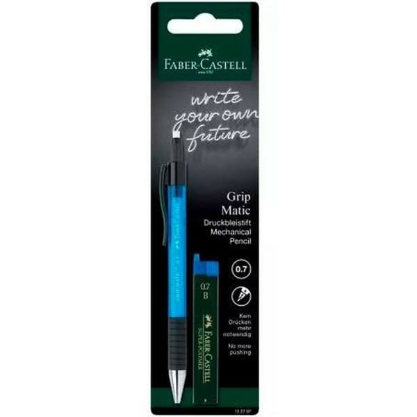 Pennset Faber-Castell Grip Matic Blå 0,7 mm (10 antal)