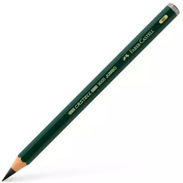 Penna Faber-Castell 9000 Jumbo Svart 8B (6 Delar)