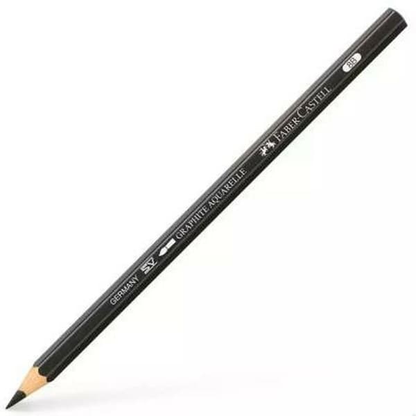 Penna Faber-Castell Graphite Aquarelle Akvarell Svart Sexkantig 8B (6 antal)