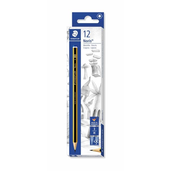 Lyijykynä Staedtler Noris 120-3 Kuusikulmainen H (12 osaa)