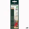 Miniatyrbild 1 av 2: Set med pennor Faber-Castell Sexkantig HB (10 antal)
