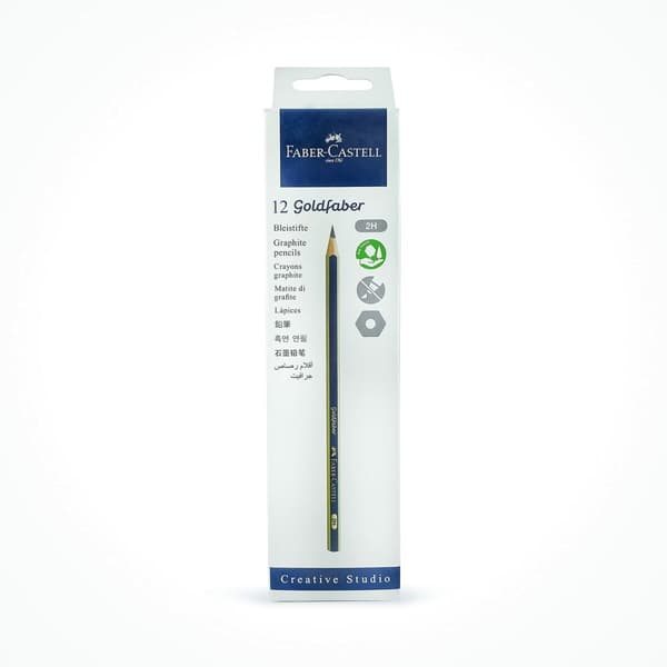 Blyant Faber-Castell GoldFaber 1221 Sekskantet 2H (12 enheder)