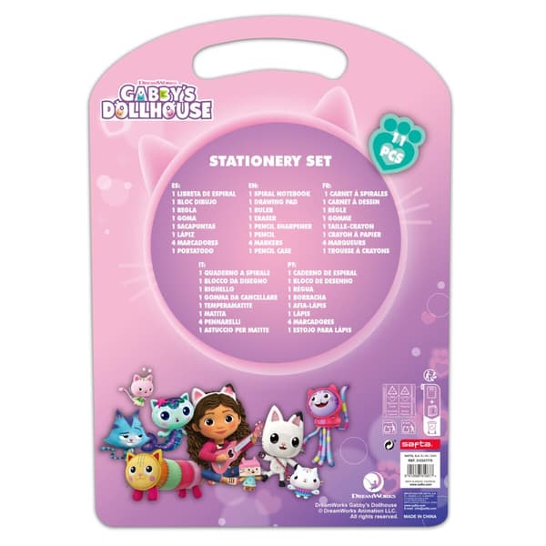Stiftholder Gabby's Dollhouse Confetti Pink Turkisblå