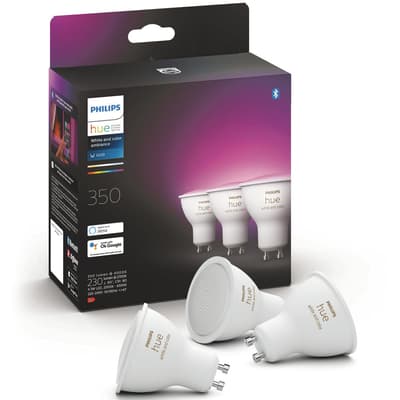 Philips Hue White / Color Ambiance GU10 Spotlights (3-pack)
