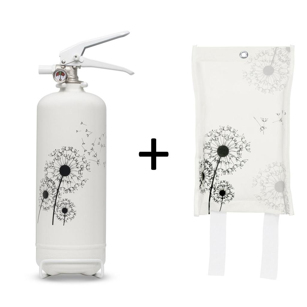 Nexa Brandsläckare Maskros 2kg + Brandfilt Maskros