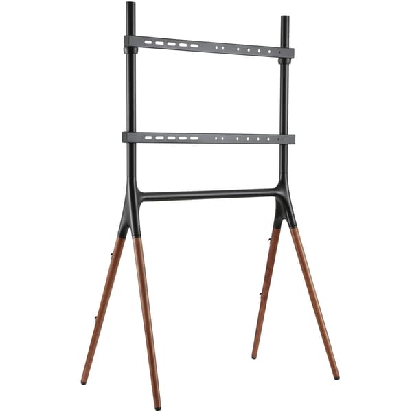 LogiLink TV 49-70" Floor Stand With Walnut Wood Legs