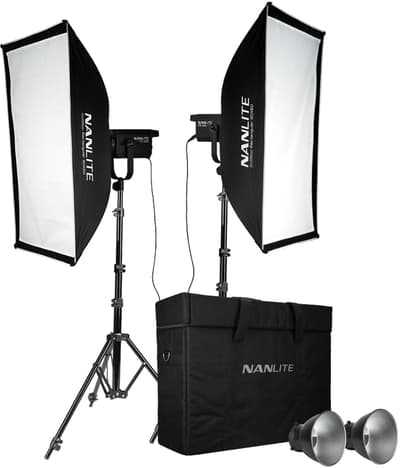 Nanlite FS-200 LED 2 Light Kit With Stand