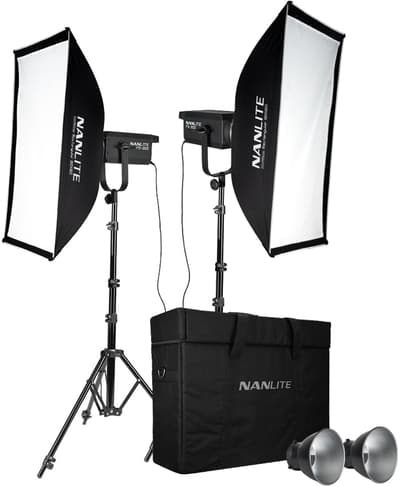 Nanlite FS-300 LED 2 Light Kit With Stand