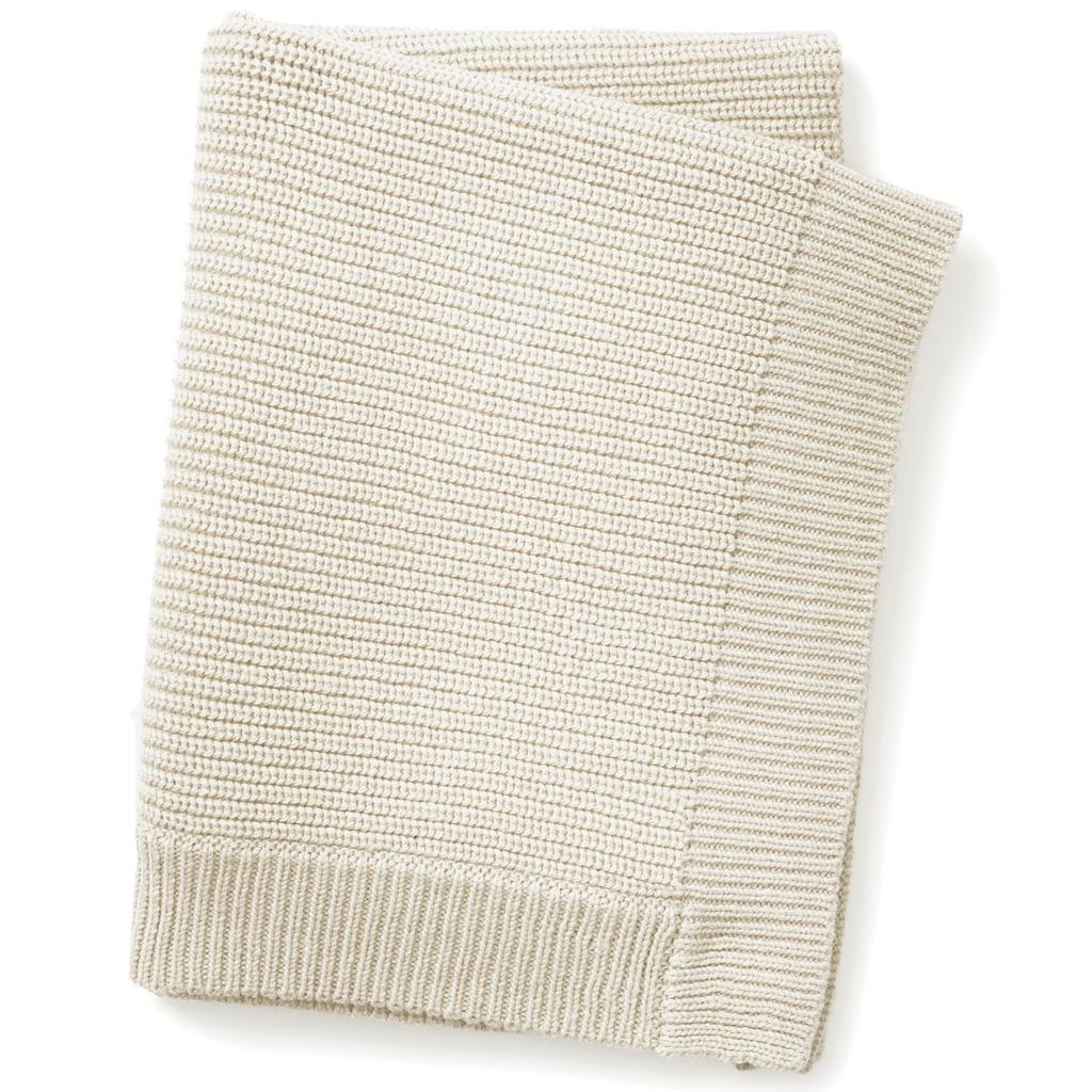 Elodie Details Wool Knitted Blanket Vanilla White