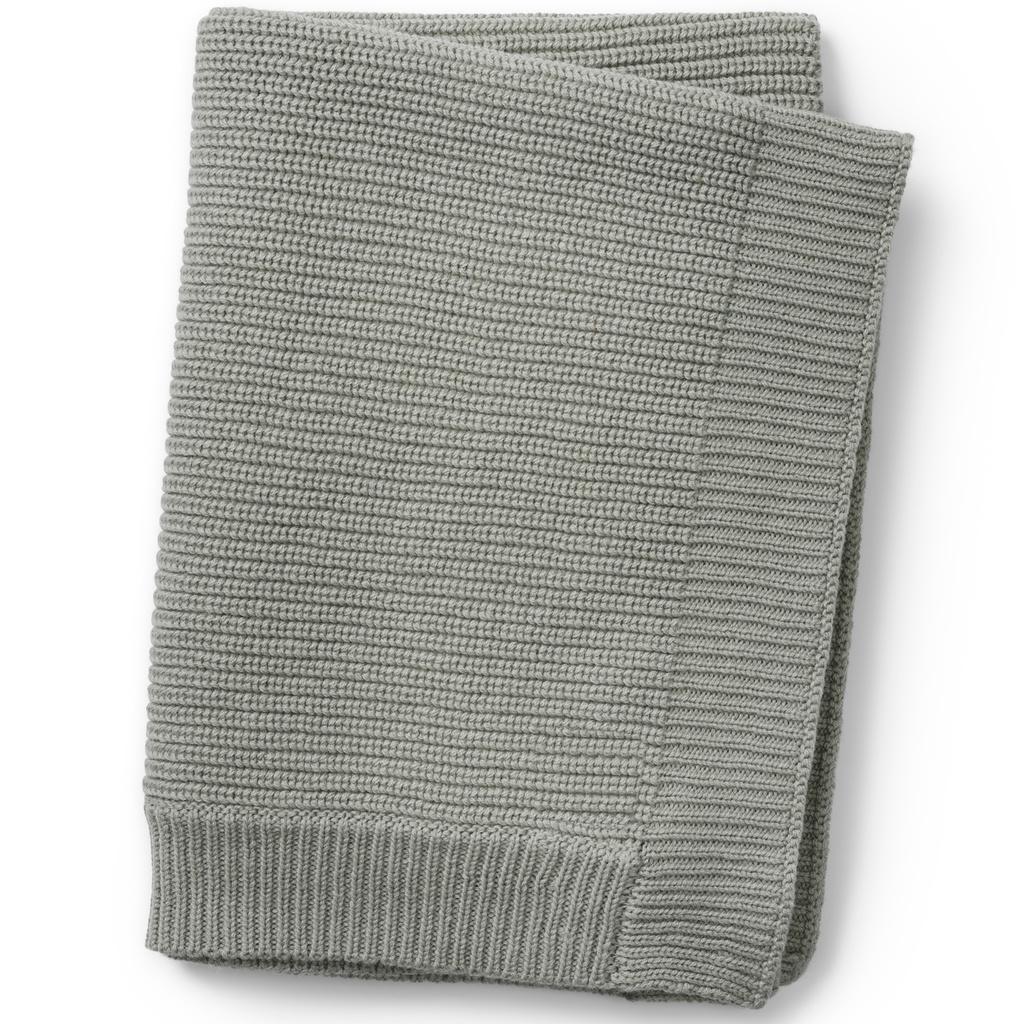 Elodie Details Wool Knitted Blanket Mineral Green