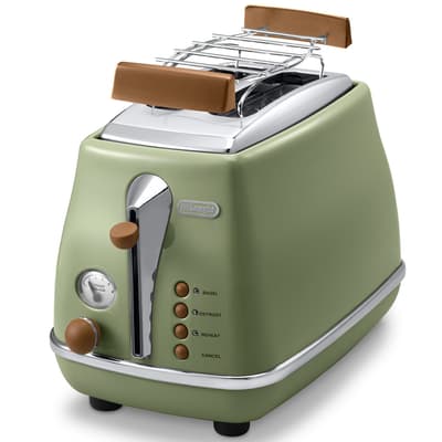 Delonghi Toaster Icona Vintage Green CTOV2103.GR