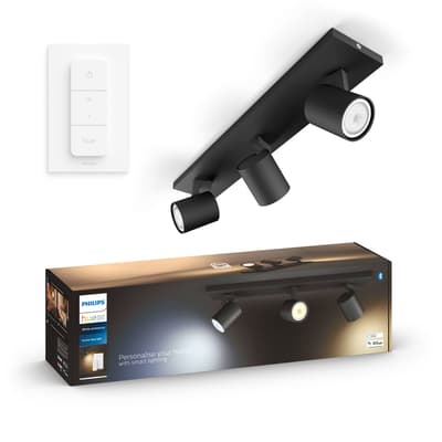 Philips Hue Runner White Ambiance 3 Spotlights Svart