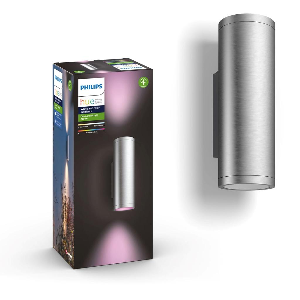 Philips Hue Appear Vägglampa White/Color Am Inox 230V