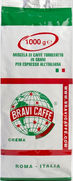 Bravi kaffebönor Crema 1 kg