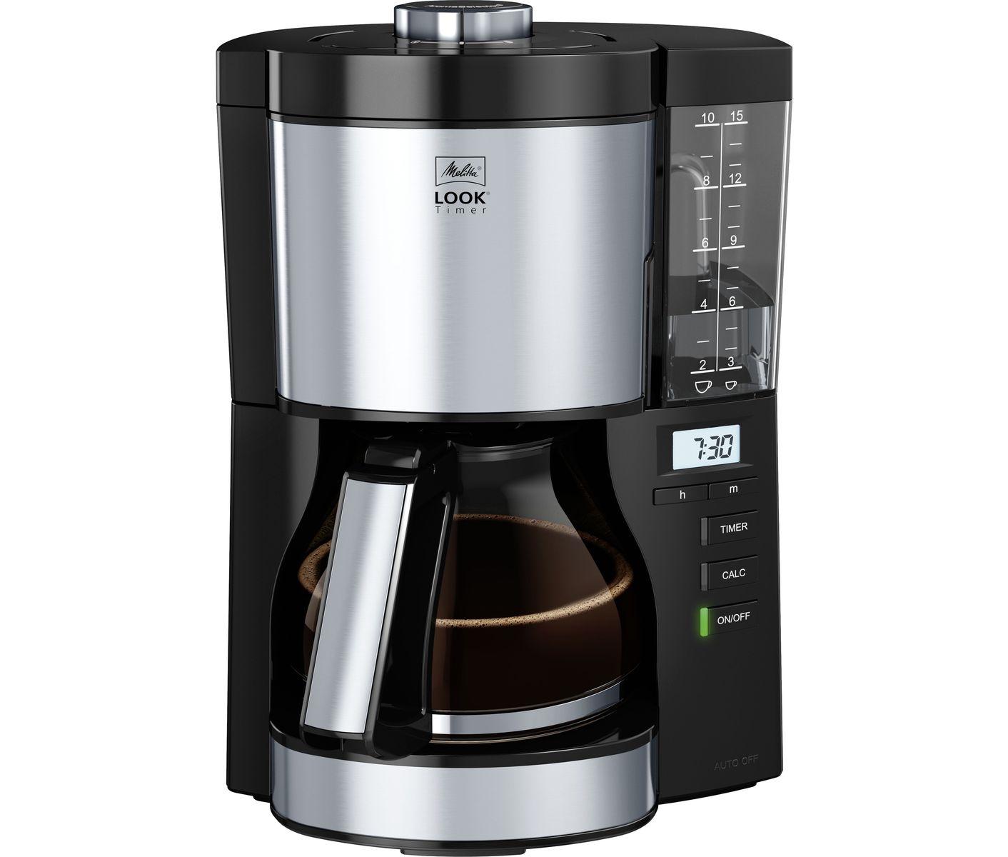 Melitta Look 5.0 Timer Kaffebryggare, Svart