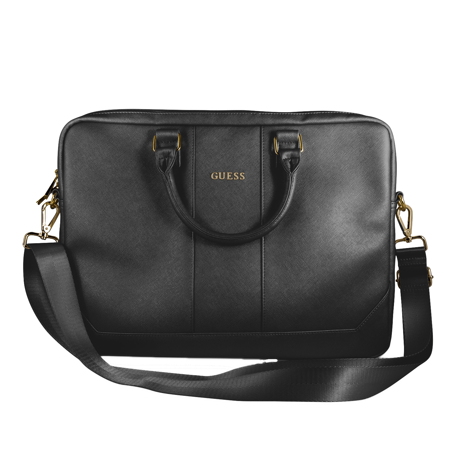 SAFFIANO LOOK COMPUTER BAG BLACK 15"